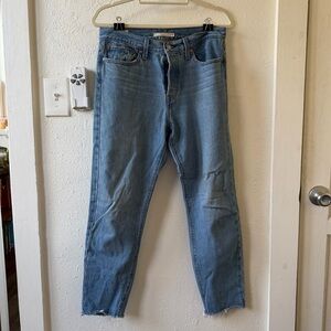 Levi’s Wedgie Icon Fit Ankle Jeans Size 29 Medium Blue